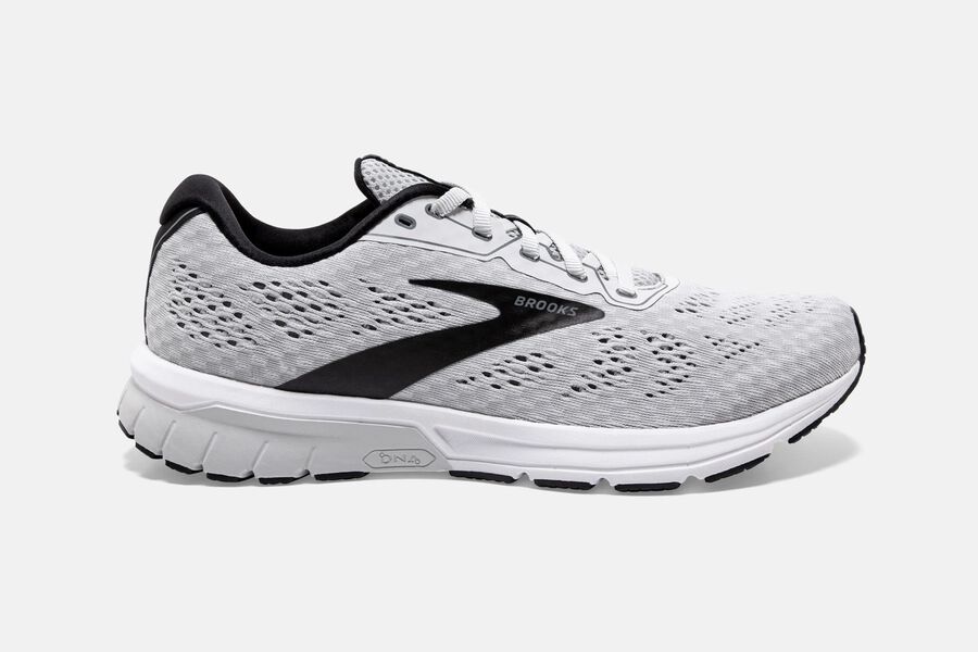 Mens Brooks Anthem 4 Road Shoes Grey/Black/White | 974235-TOY